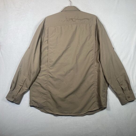 Duluth Trading Company CoolPlus Ripstop Long Sleeve Shirt Khaki Size L - Picture 2 of 15